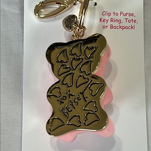 Betsey Johnson Pink Gummy Bear Handbag Charm NWT - Picture 4 of 7